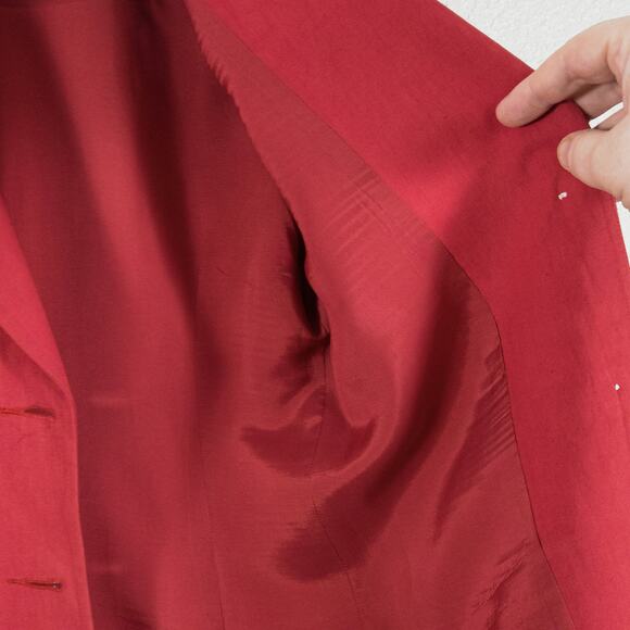 Ports International Women’s Blazer Clueless Preppy Career Chic Pink Linen Sz 6 - Picture 6 of 12